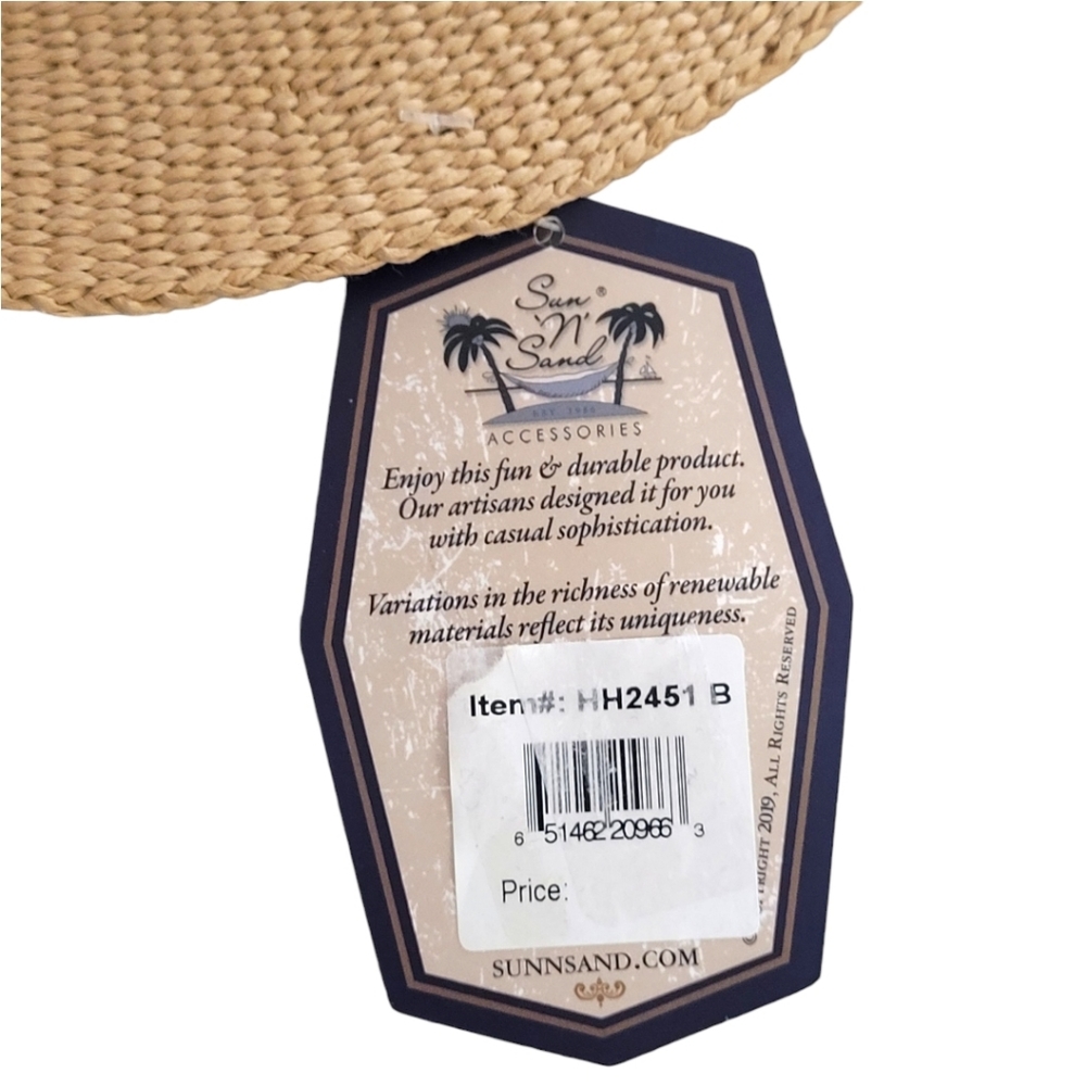 🆑️ CLEARANCE Sun 'N" Sand UPF50+  Women's Paper Straw Safari Hat | HH2451 - Picture 9 of 10